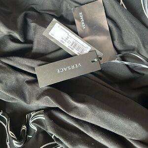 Versace Men's College Fit Logo Long Sleeve Tee